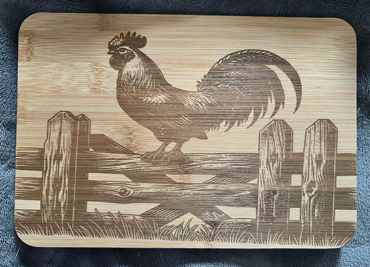 Rooster cutting board