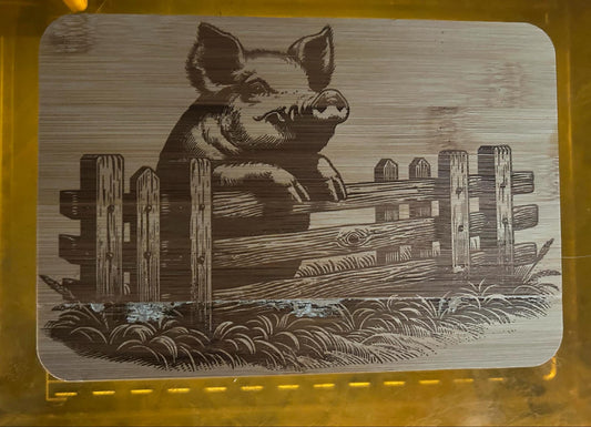 Pig cutting board